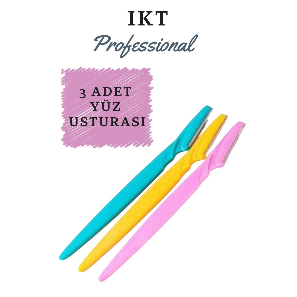 IKT Professional 3 Adet Yüz Jileti Kaş Usturası Tıraş Bıçağı ve Yedekleri Fiyatı