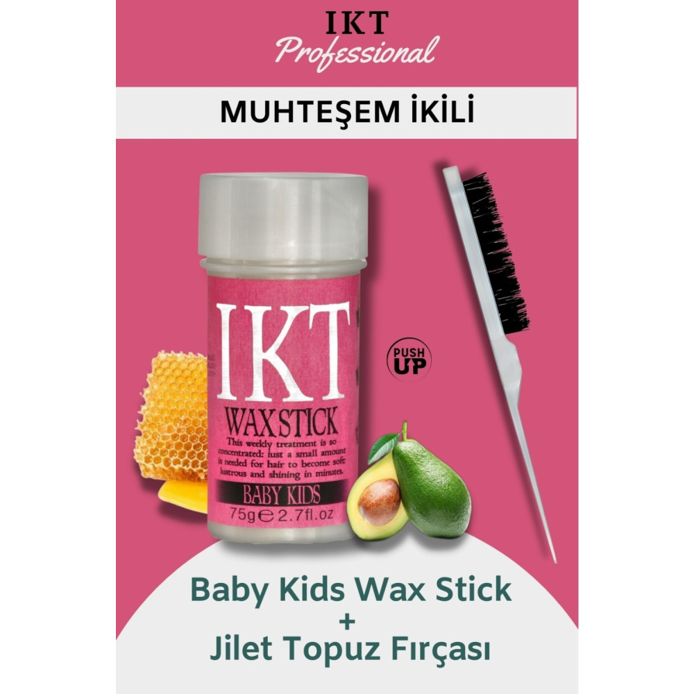 IKT Professionnel Baby Stick Wax Ve Jilet Topuz Fırçası Saç Şekillendirici Krem Fiyatı