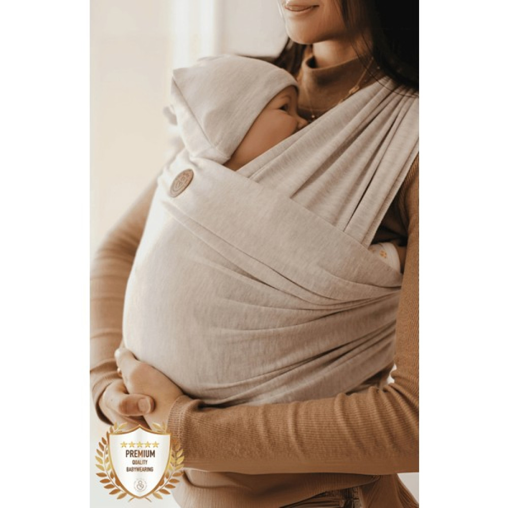 İlays Mabel Premium Esnek Wrap Sling Soft Bej ( Babysling - Sling - Bebek Taşıma Şalı - Babywearing - Kanguru ) Bebek Arabası ve Pusetler Fiyatı