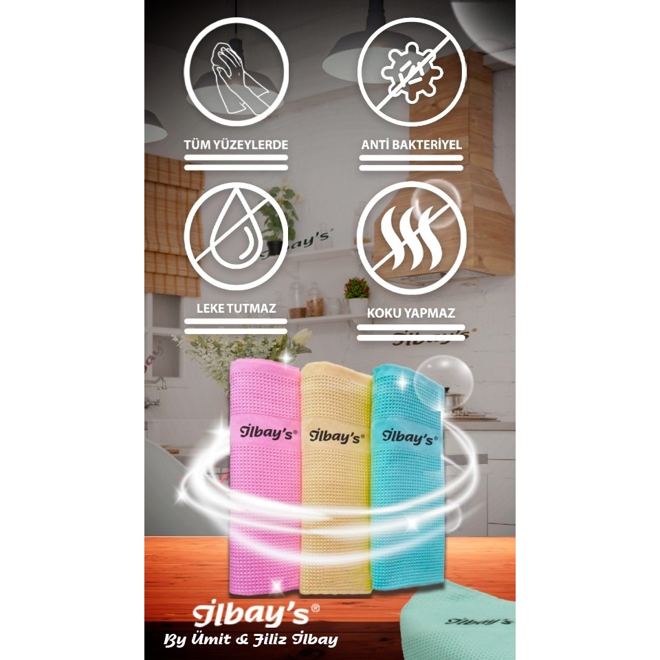 İlbay's 3’lü (Klasik Renk Serisi) Eko Paket Mikrofiber Temizlik Bezi 40X60 CM SSD / Solid State Drive Fiyatı