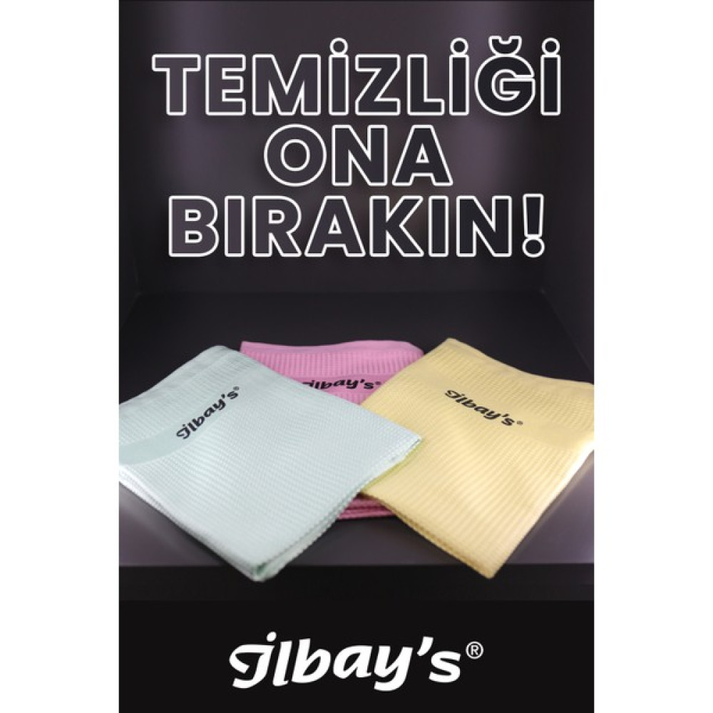 İlbay's 6 Adet Mikrofiber Temizlik Bezi 40X60 CM (2 PAKET X 3'LÜ) Temizlik Malzemeleri Fiyatı