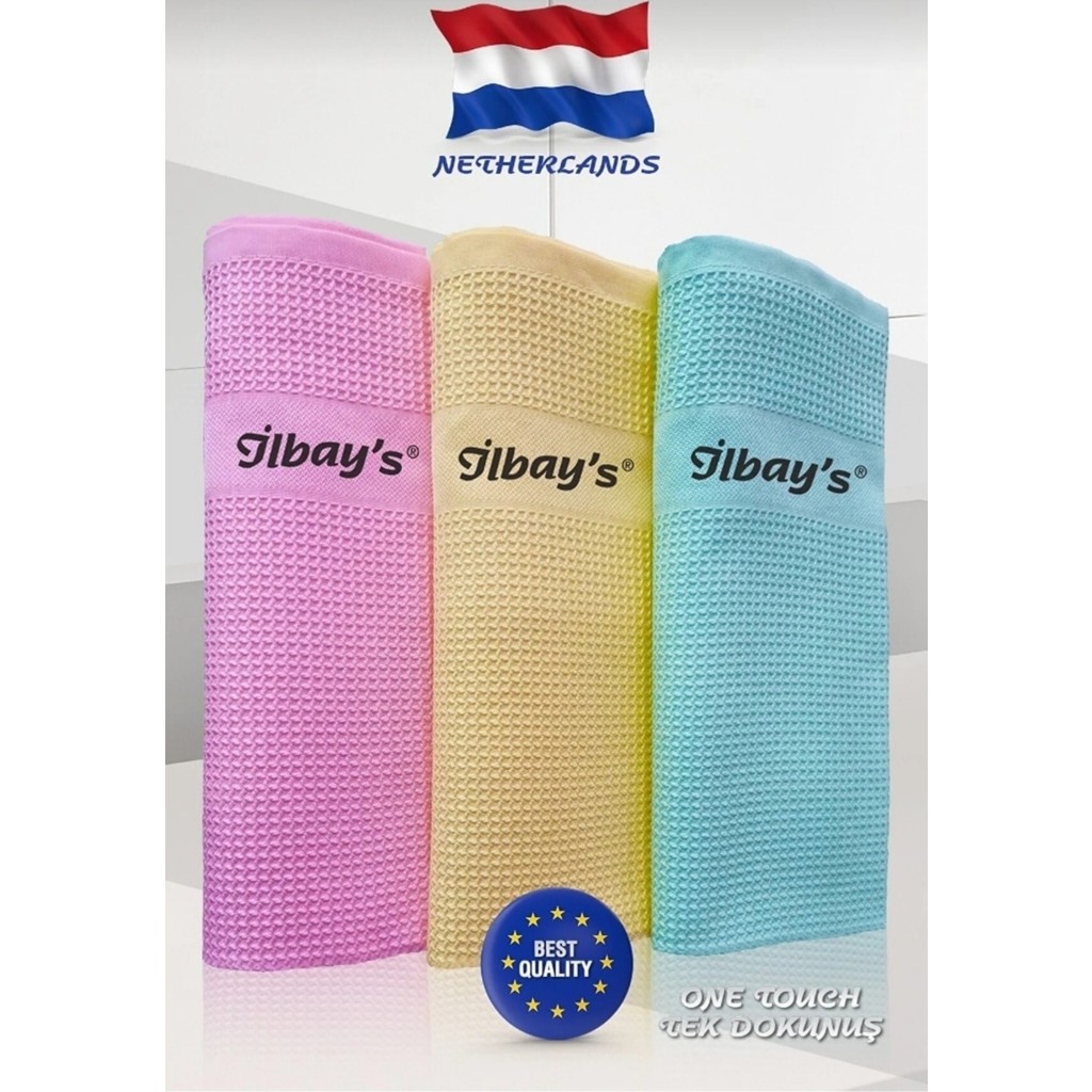 İlbay's 9 Adet (Klasik Renk Serisi) Mikrofiber Temizlik Bezi 40x60 CM (3 PAKET x 3'LÜ) Deterjan ve Temizlik Ürünleri Fiyatı