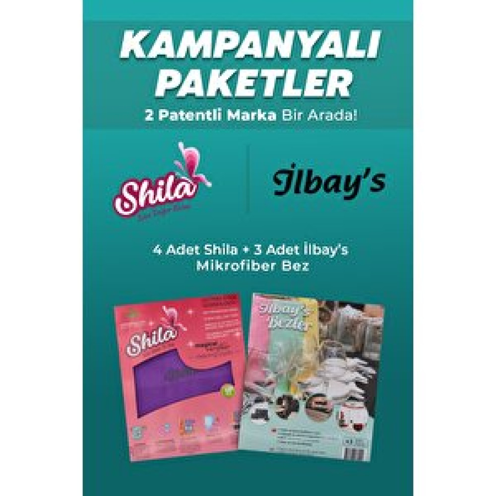 İlbay’s Temizlik Bezi 3'lü + Shila Mikrofiber Temizlik Bezi 4'lü (pakette 7 Adet Bez Bulunmaktadır.) Temizlik Malzemeleri Fiyatı