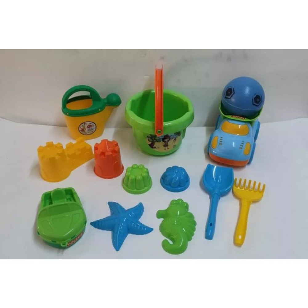 İleri Toys Büyük Kova Kum Kalıpları Kürek Tırmık Top Plaj Oyuncak Seti - Mavi Açık Hava, Deniz ve Spor Oyuncakları Fiyatı