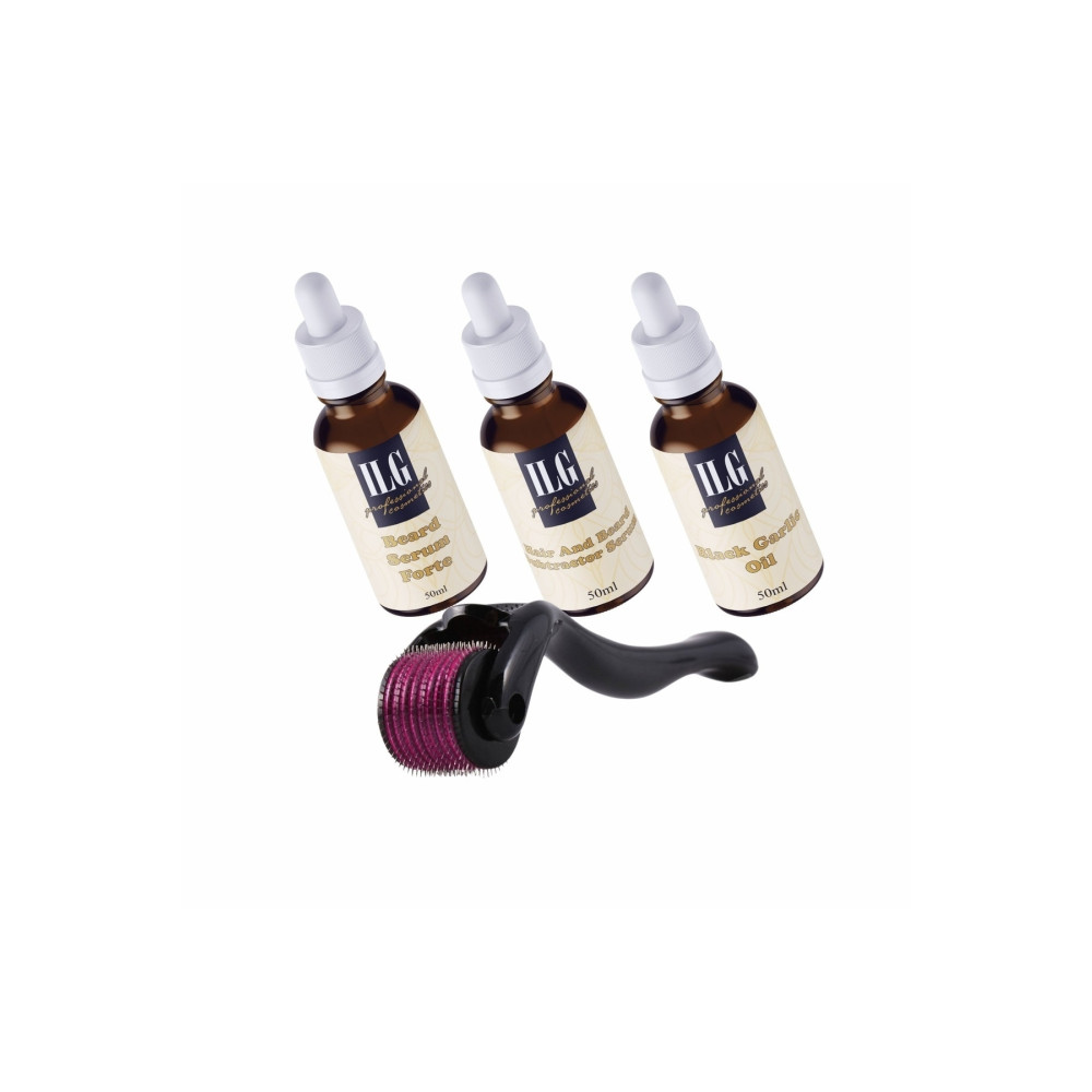 ILG KOZMETİK Saç Ve Sakal Çıkarıcı 4 Lü Set 50 Ml+ Dermaroller Saç Bakım Maskeleri & Serumlar & Spreyler Fiyatı