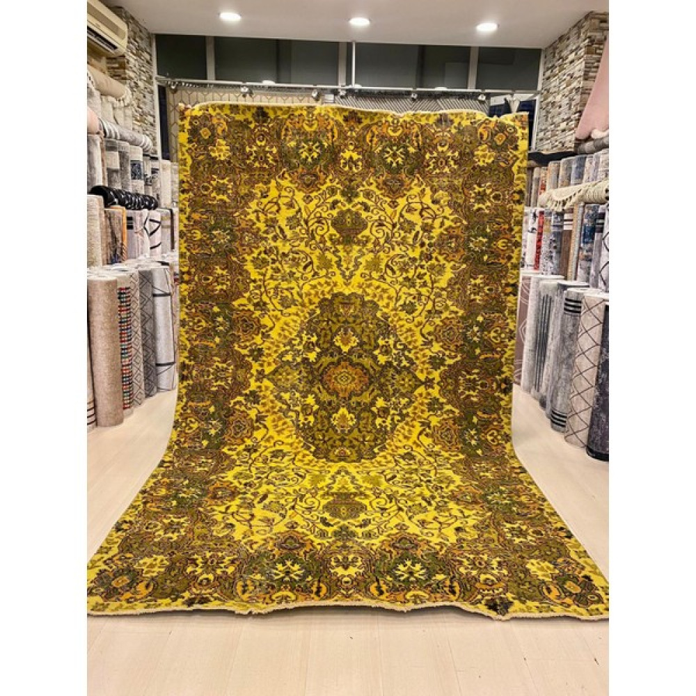 İlhanın Halıları El Dokuma Isparta Halısı 175X280 - Sarı - 175 x 280 cm Salon Halısı Fiyatı