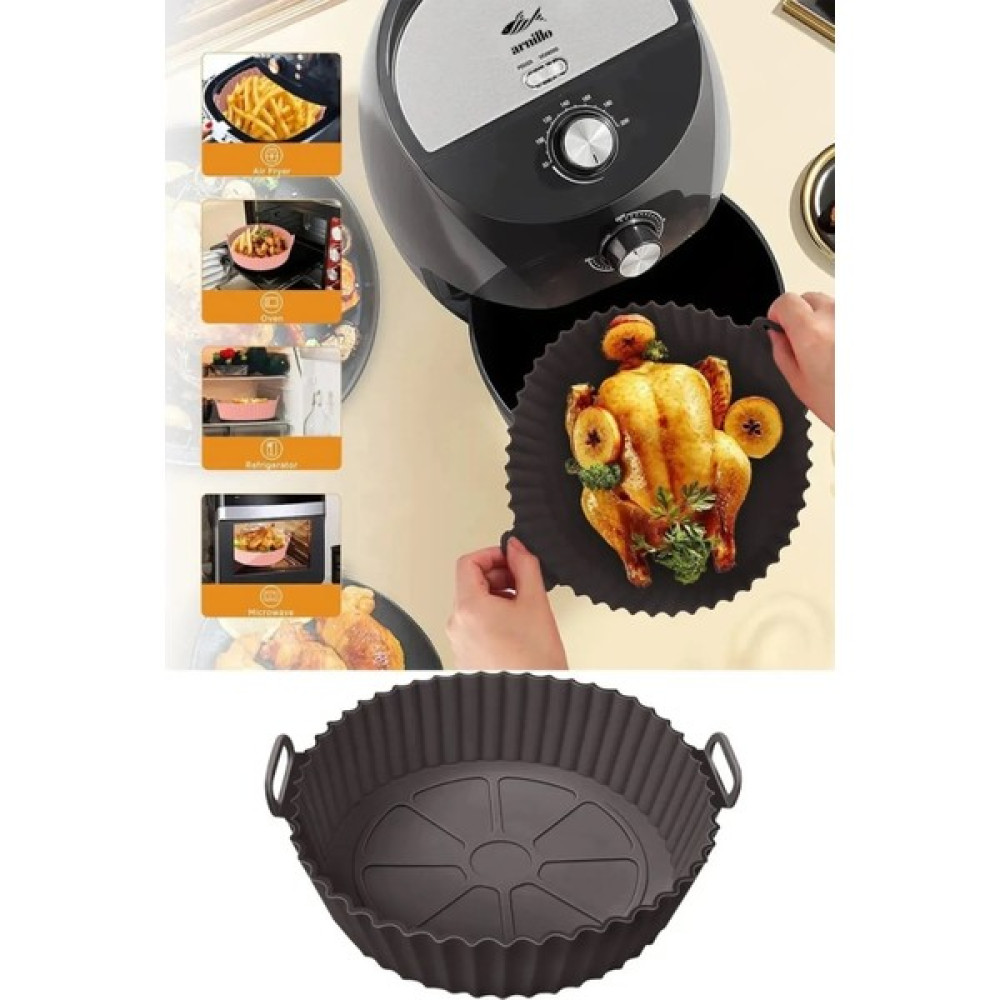 İliva Airfryer Silikon Pişirme Kalıbı Siyah Kek Kalıpları Fiyatı