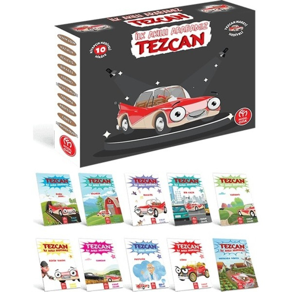 İlk Akıllı Arabamız Tezcan (10 Hikaye Kitabı + Değerlendirme Kitapçığı) Çocuk Öykü Fiyatı