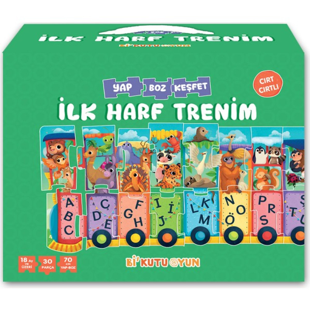 İlk Harf Trenim – Cırt Cırtlı Yapboz ve Kitap Seti - Buse Nazilli Okul Öncesi Eğitici & Öğretici Kitaplar Fiyatı