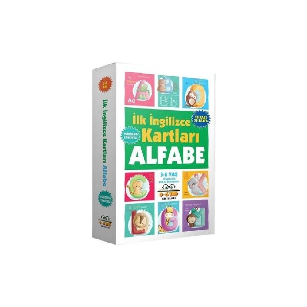 İlk İngilizce Kartları - Alfabe / 3-6 Yaş - Zihinsel Gelişim Kitapları Fiyatı