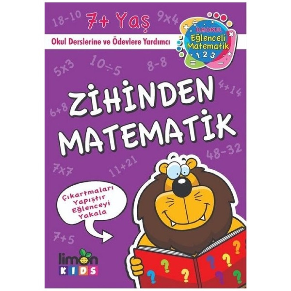 İlk Okul Eğlenceli Matematik Çıkartmalı Zihinden Matematik Okul Öncesi Eğitici & Öğretici Kitaplar Fiyatı