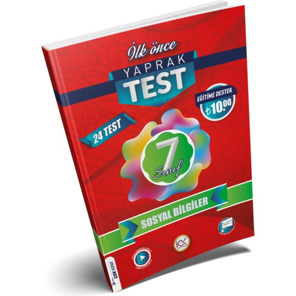 İlk Önce Yayıncılık 7. Sınıf Sosytal Bilgiler Yaprak Test 2023 Kaynak Kitapları Fiyatı