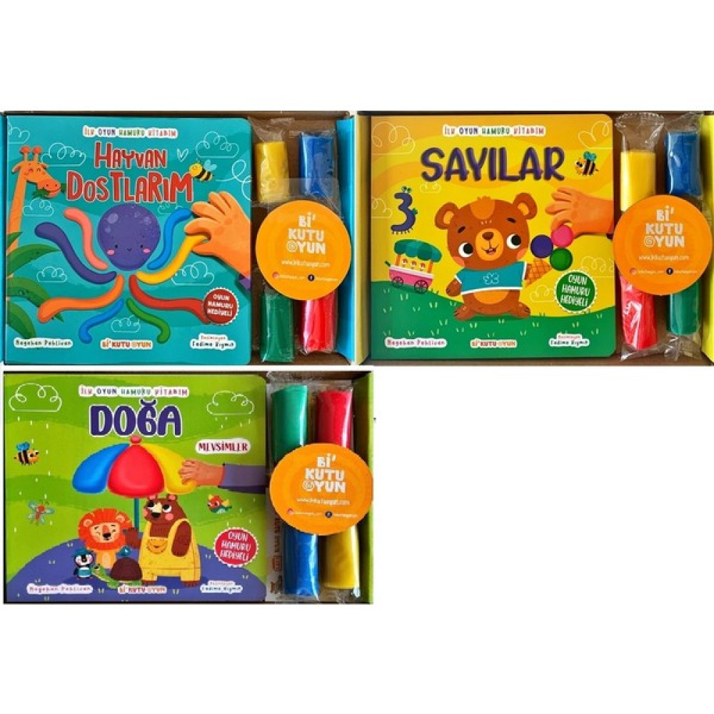 İlk Oyun Hamuru Kitabım 3'lü Set Çocuk Masal Fiyatı