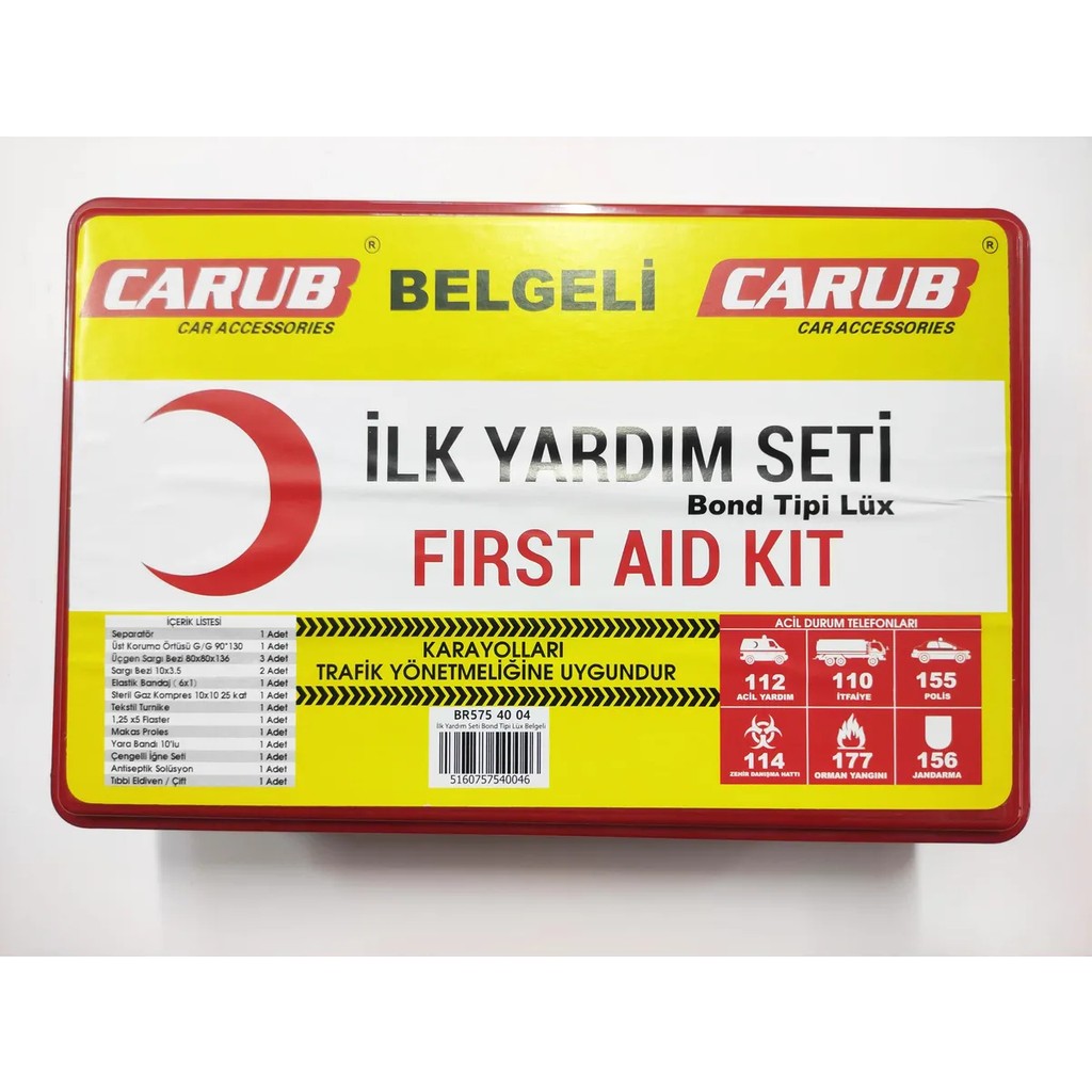 Ilk Yardım Seti Bont Kutu Lüx Belgeli BR5754004 Diğer Fiyatı