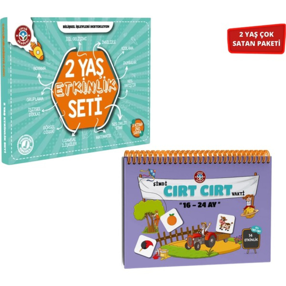 İlkadım 2 Yaş Etkinlik Seti - 16-24 Ay Şimdi Cırt Cırt Vakti Etkinlik Kitabı 2'li Set Çocuk Öykü Fiyatı