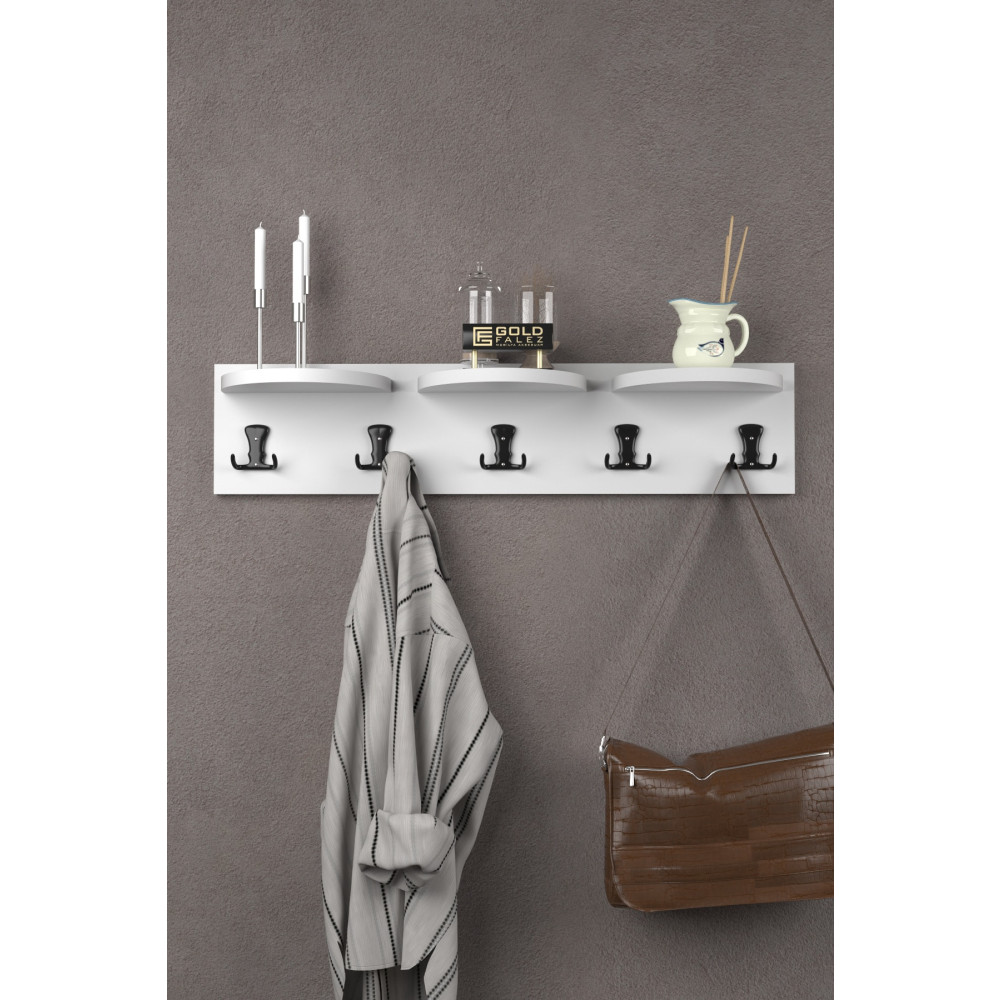 ilkal Askılık Duvar Elbise Askılığı Portmanto 80 Cm Beyaz Vestiyer Fiyatı