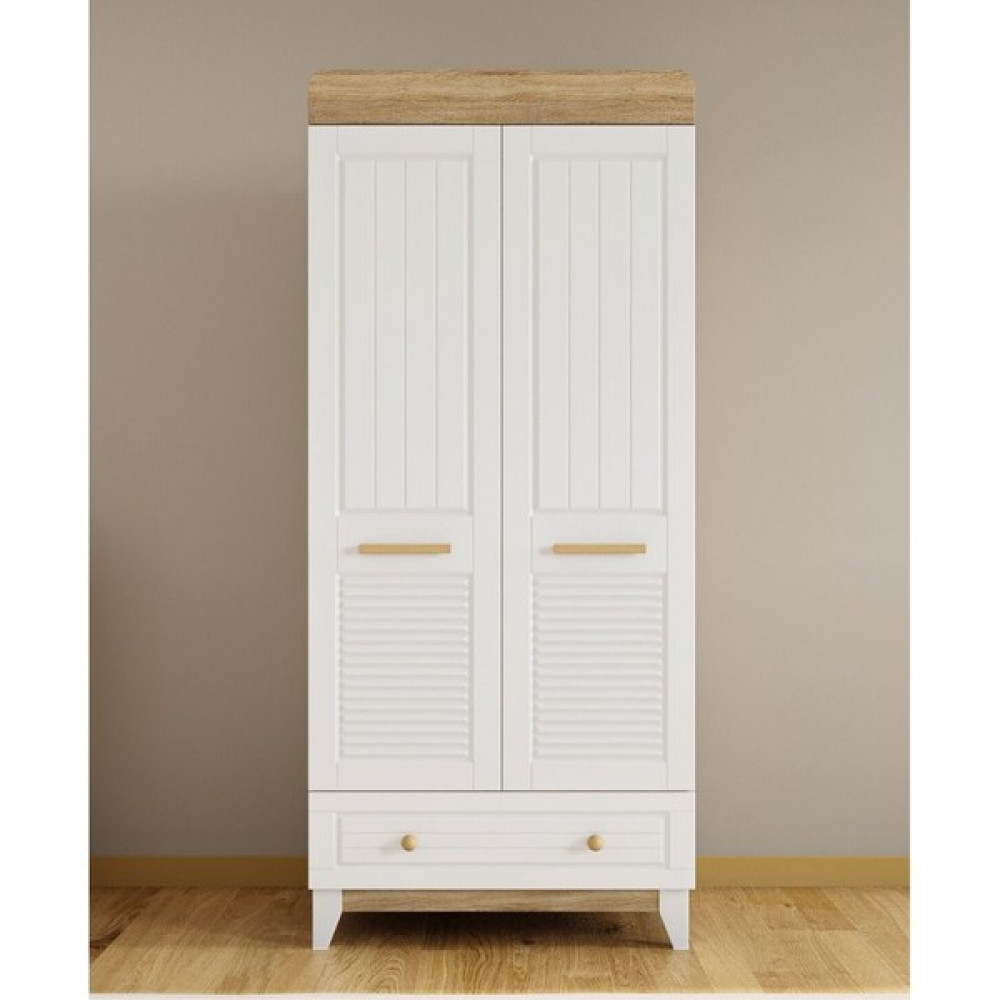 İlknur Bebe Madrid 2 Kapılı Dolap 85X50CM, Bebek Çocuk Genç Odaları Için Kullanışlı Gardırop - Sonoma Gardrop & Dolap Fiyatı