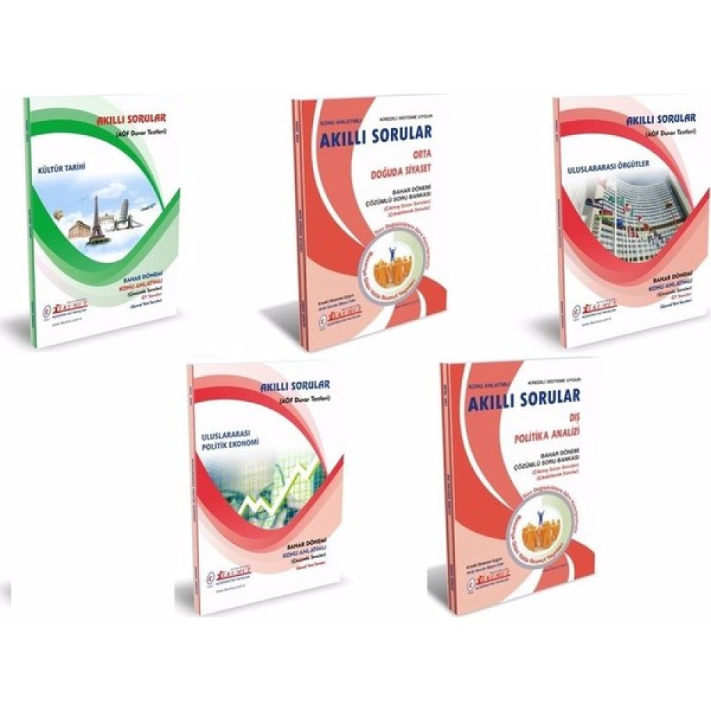 İlkumut Yayınları Uluslararası İlişkiler 3. Sınıf 6. Yarıyıl Konu Anlatımlı Soru Tüm Ders (Bahar) Açıköğretim Kitapları ve Setleri Fiyatı
