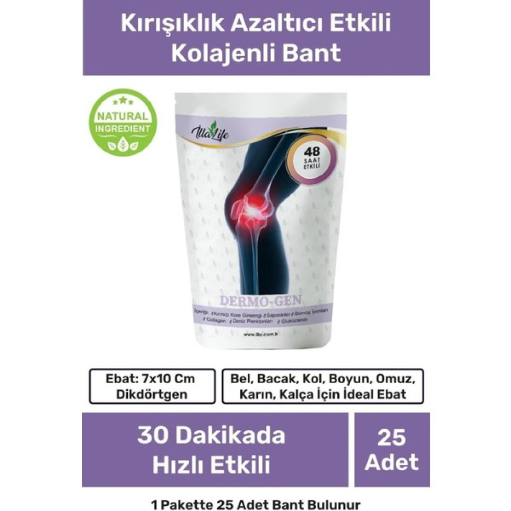 Illa Life Hızlı Etkili li Diz Bel Dirsek Tüm Kas  Bölgeleri Için Bant 25'li Sporcu Isı Kinezyo  Kinesio Dgg Oto Boyaları Fiyatı