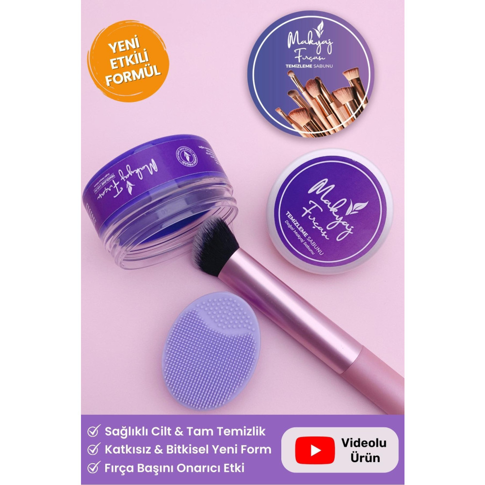 İlla Life Pure Clean Makyaj Fırçası & Süngeri Temizleme Sabunu Ve Silikon Matı Natural Makeup Brush Remover Makyaj Temizleyicileri Fiyatı