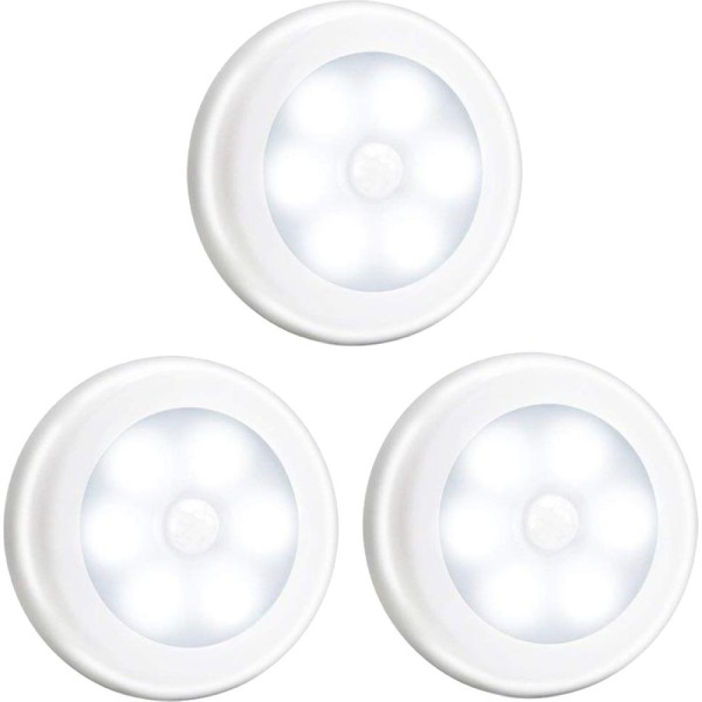 İllusory 3 Adet LED Işık Bedsides Hareket Sensörü Gece Işık Duvar Banyo Koridor Beyaz Beyaz Işık Için(Yurt Dışından) Gece Lambası Fiyatı