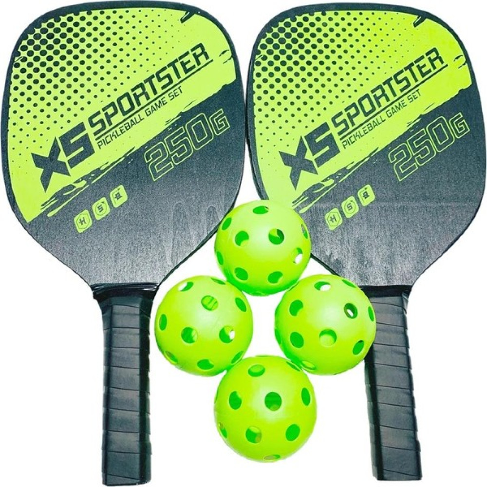 Illusory Pickleball Kürek Seti Ahşap Rahat Kavrama 4 Top ve Taşıma Çantası (Yurt Dışından) Tenis & Badminton Fiyatı