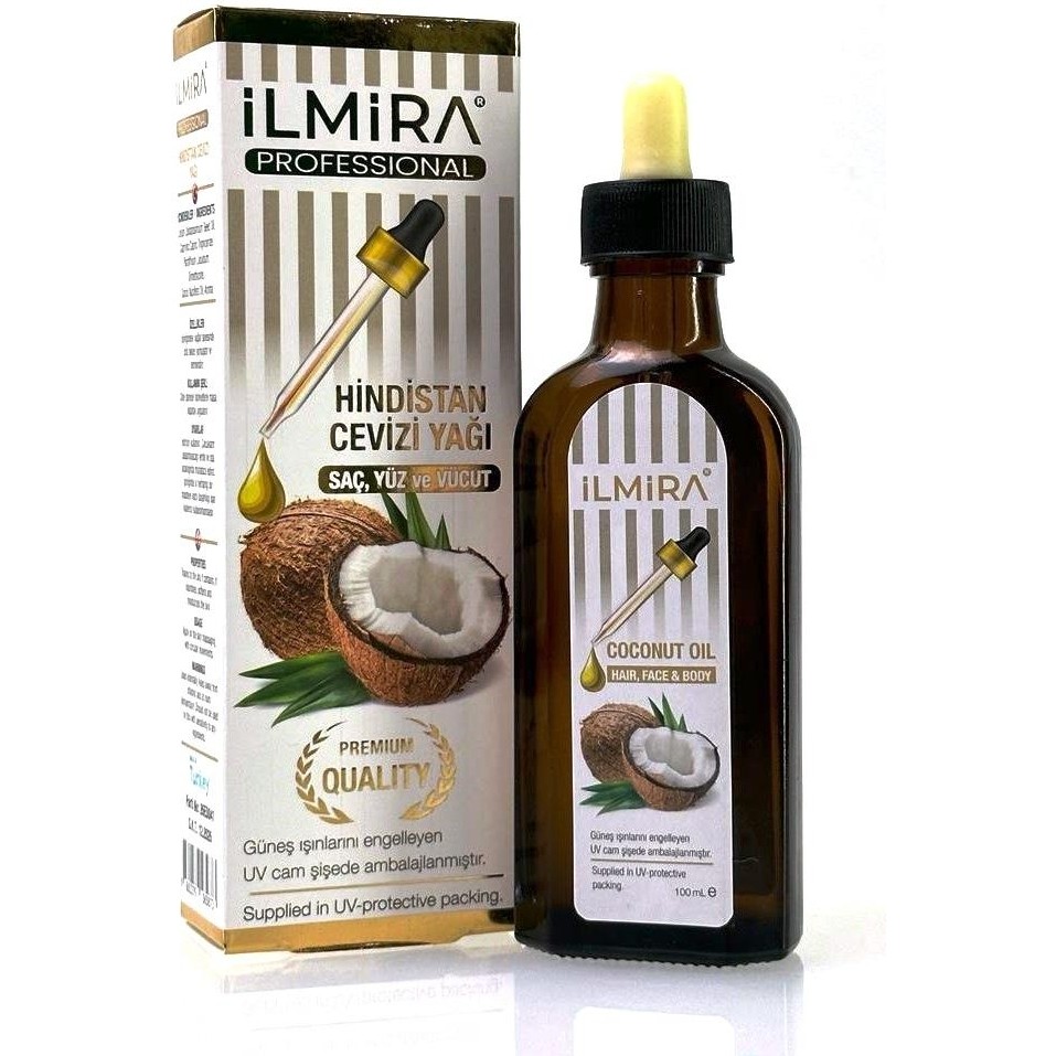 İlmira Hindistan Cevizi Yağı Saç Yüz ve Vücut Yağı Coconut Oil Hair Face Body 100 ml Giyim & İç Giyim Fiyatı