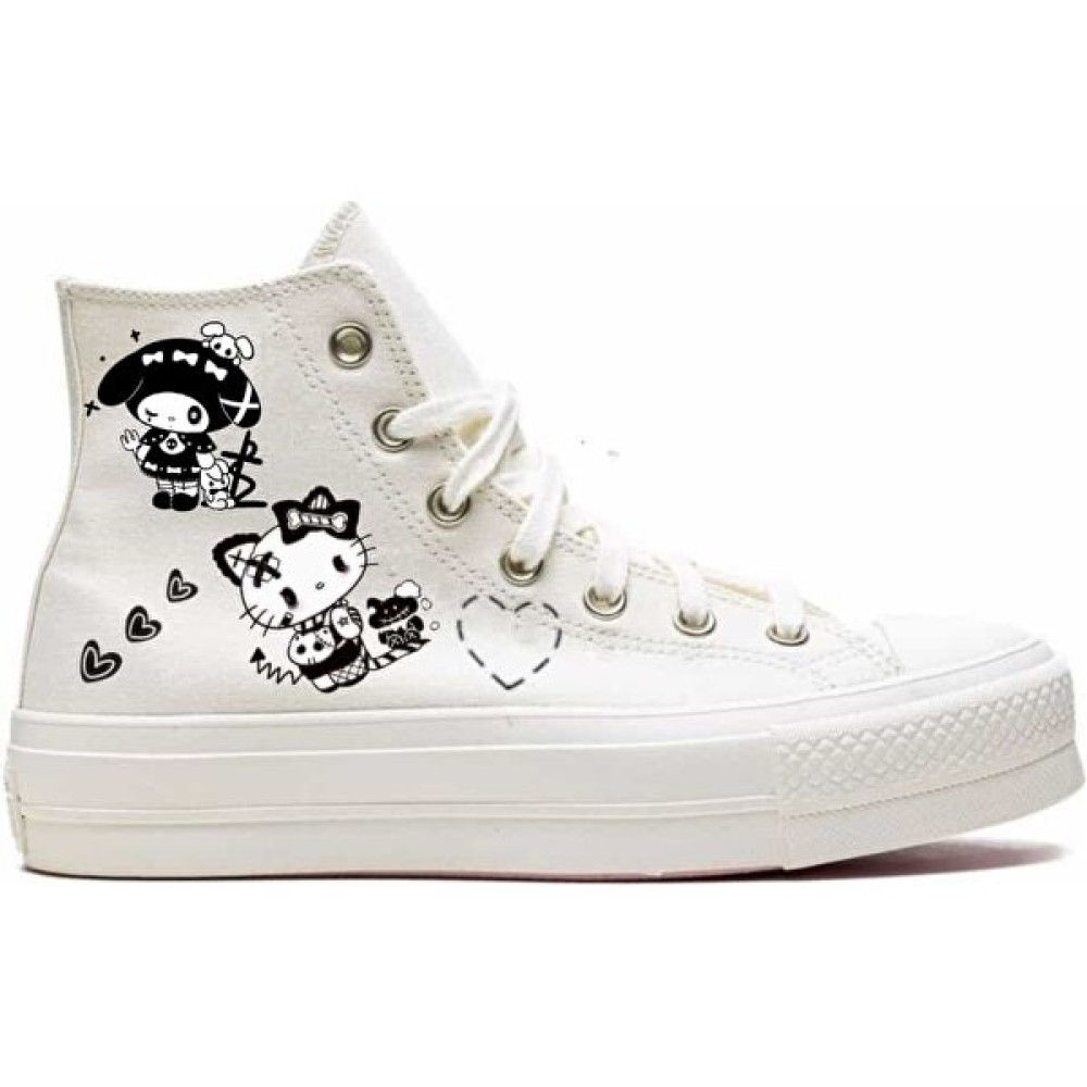İlter Basılı Kuromi Hello Kitty Baskılı Sneaker Özel Tasarım Kız Çocuk Günlük Ayakkabısı Fiyatı
