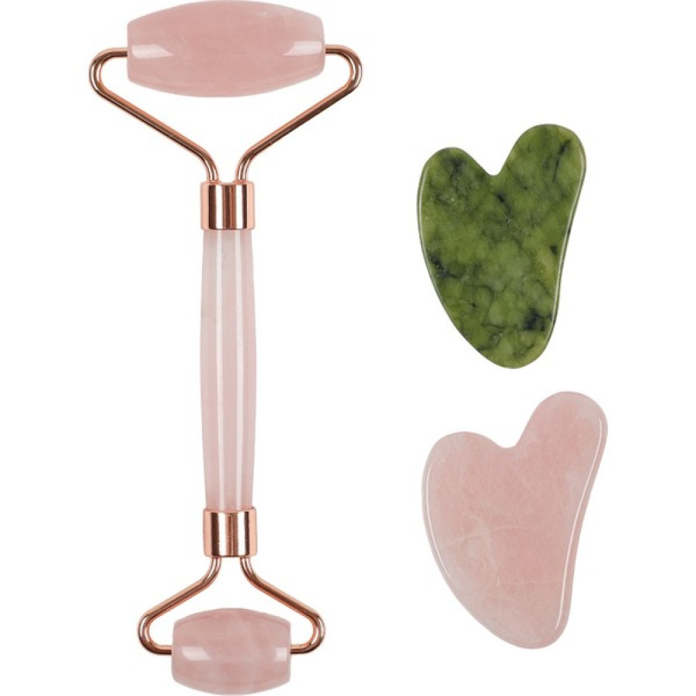 İlterus Gua Sha Pembe Kuvars Face Roller , Pembe Kuvars Kalp ve Yeşim Kalp Gua Sha Set Sıkılaştırıcı Yeşil Oto Boyaları Fiyatı