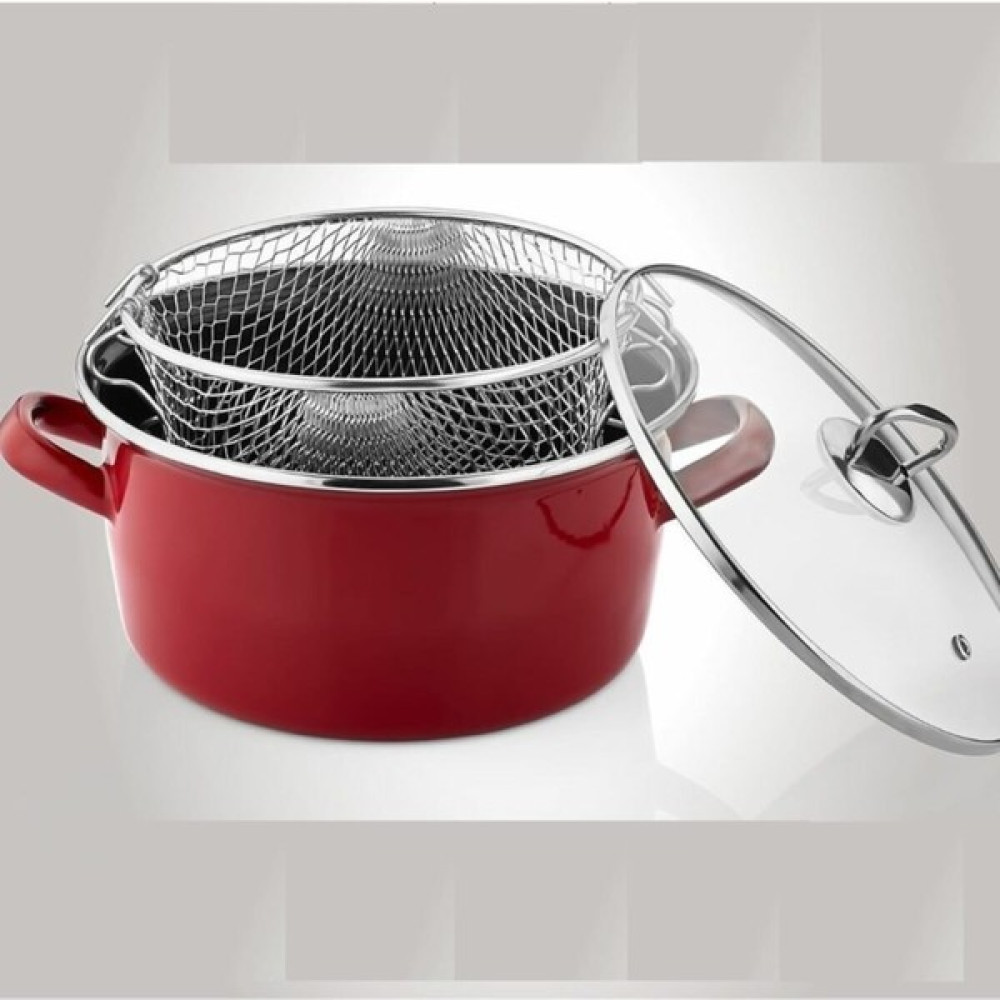Ily Emaye Kızartma Tenceresi 22CM Tencereler Fiyatı