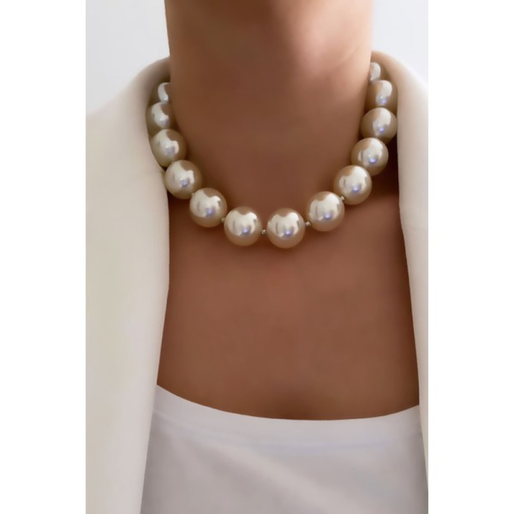 IM Design Büyük Inci Choker Bijuteri Kolye Fiyatı