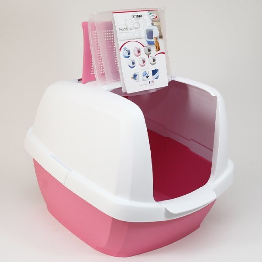 İmac Maddy Junior Üstü Açılabilen Kapalı Kedi Tuvaleti Pembe 57X43X41 cm Evcil Hayvan Ürünleri Fiyatı
