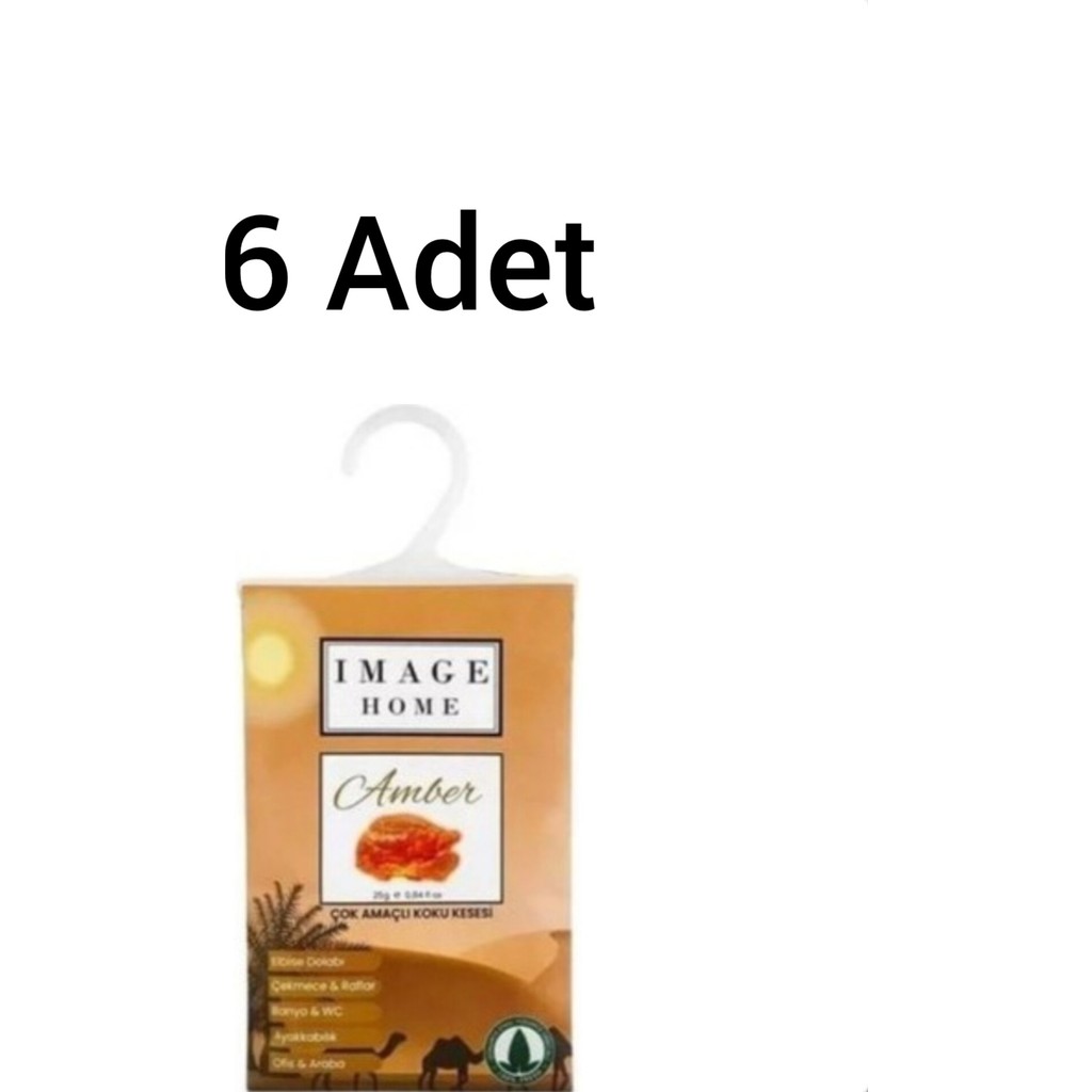 Image Home 6 Lı Amber Koku Kesesi, Askılık Ayakkabılık Koku Giderici Oda Kokusu Fiyatı