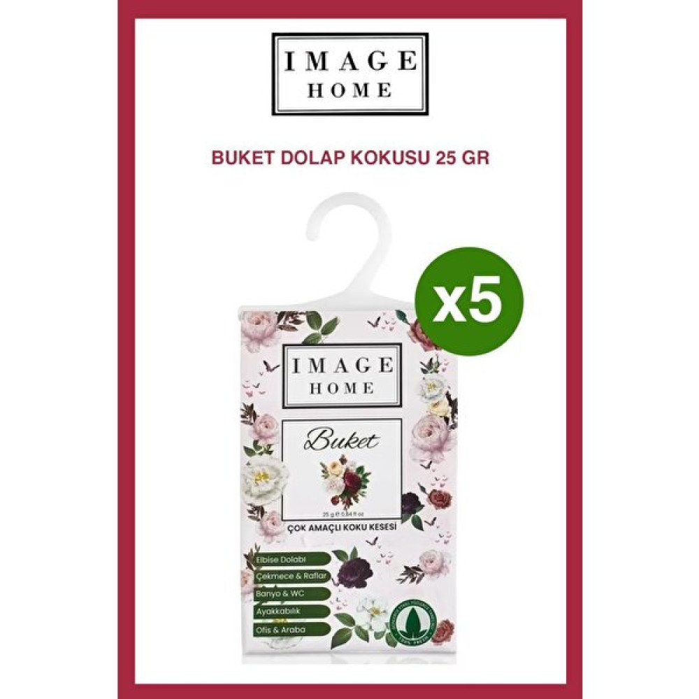Image Home Buket Tazeliği Rüyası Çok Amaçlı Koku Kesesi x 5 Oda Kokusu Fiyatı