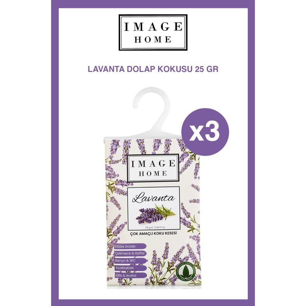 Image Home Lavanta Rüyası Çok Amaçlı Elbise Dolabı Çekmece Banyo Tuvalet Koku Kesesi x 3 Giyim & İç Giyim Fiyatı