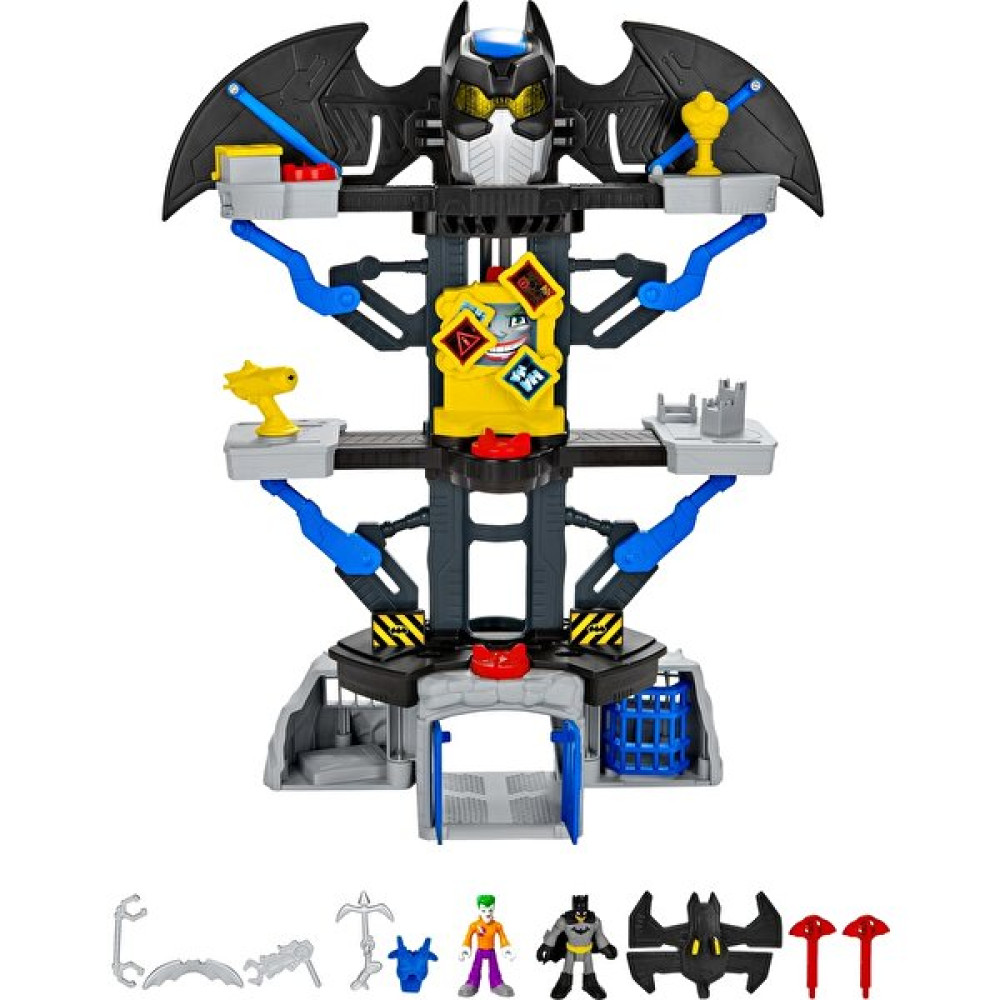 Imaginext Dc Super Friends 2'Si 1 Arada Transforming (Dönüşen) Batcave, Süper Kahraman Oyuncaklarından Batman, Joker, Zırh ve Fırlatıcı Dahil Chh91 Oyun Seti Fiyatı