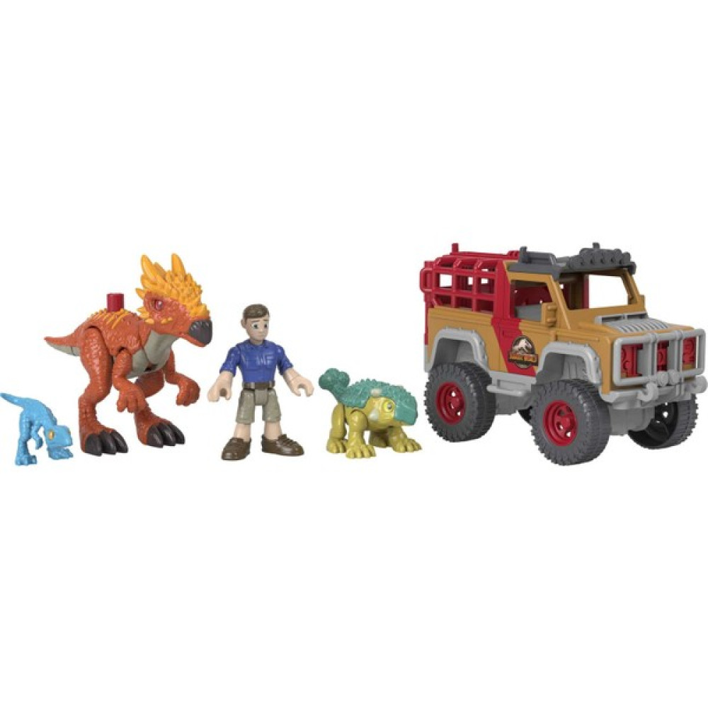 Imaginext Jurassic World Kaçak Dinozorlar, Okul Öncesi Çağdaki 3-8 Yaş Arası Çocuklar İçin 3 Dinozor Figürlü Araç Seti Hcr94 - 1 Oyun Seti Fiyatı