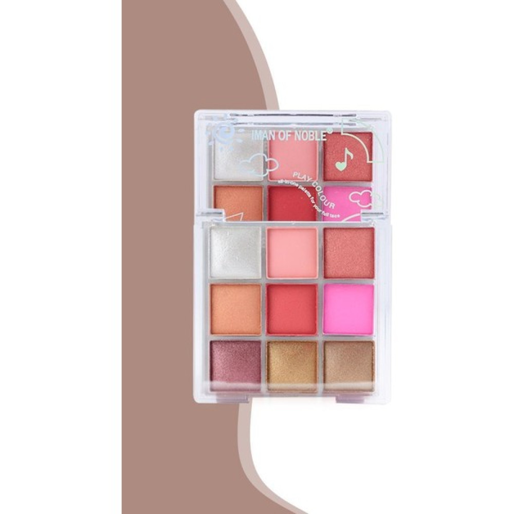 Iman Of Noble Play Colour 9'Lu Sedefli Ve Mat Far Paleti No 2 - 3 Göz Farı Fiyatı
