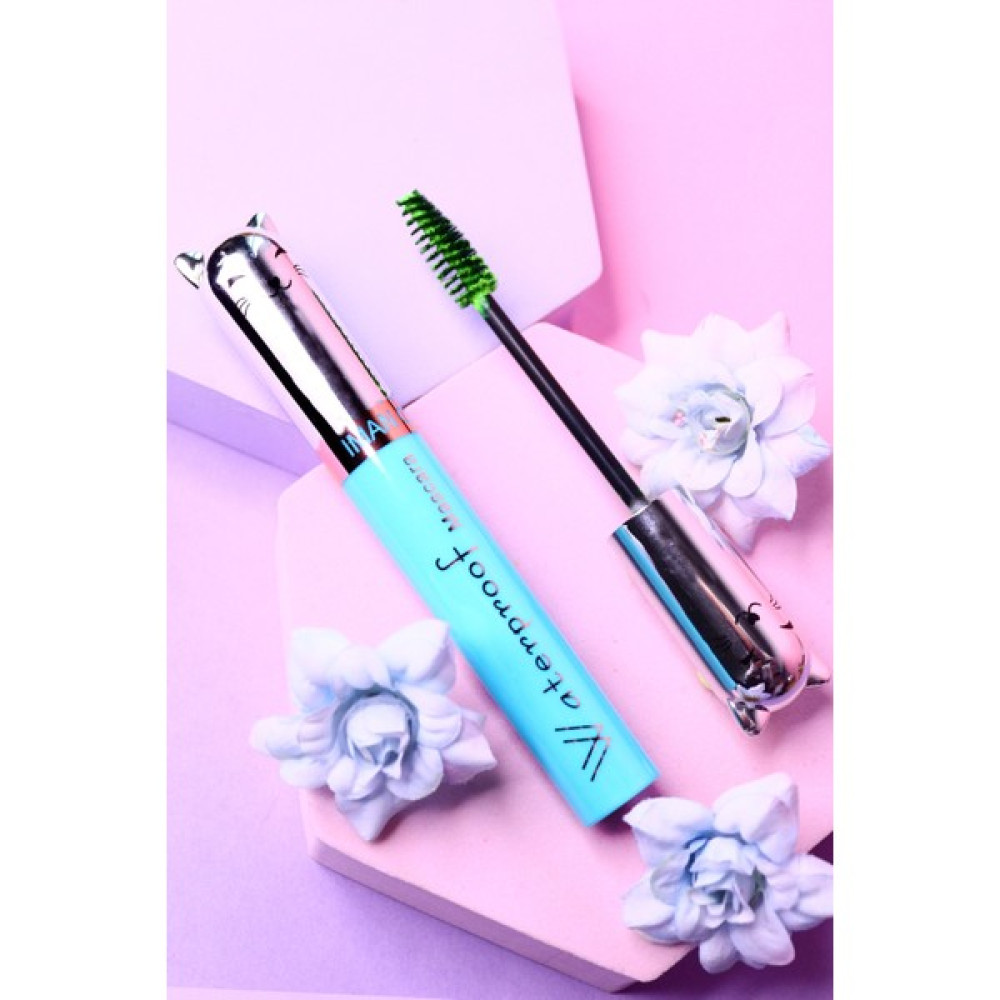 Iman Of Noble Sevimli Kedi Desenli Waterproof Çarpıcı Renkli Maskara 12 ml - Green Rimeller / Maskaralar Fiyatı