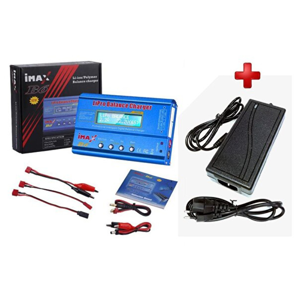 Imax B6 Profesyonel LCD Ekranlı 80W Digital Lipo Pil Batarya Şarj Cihazı - Ac/Dc Şarj Adaptörü Eu-12V5A Drone Aksesuarları Fiyatı