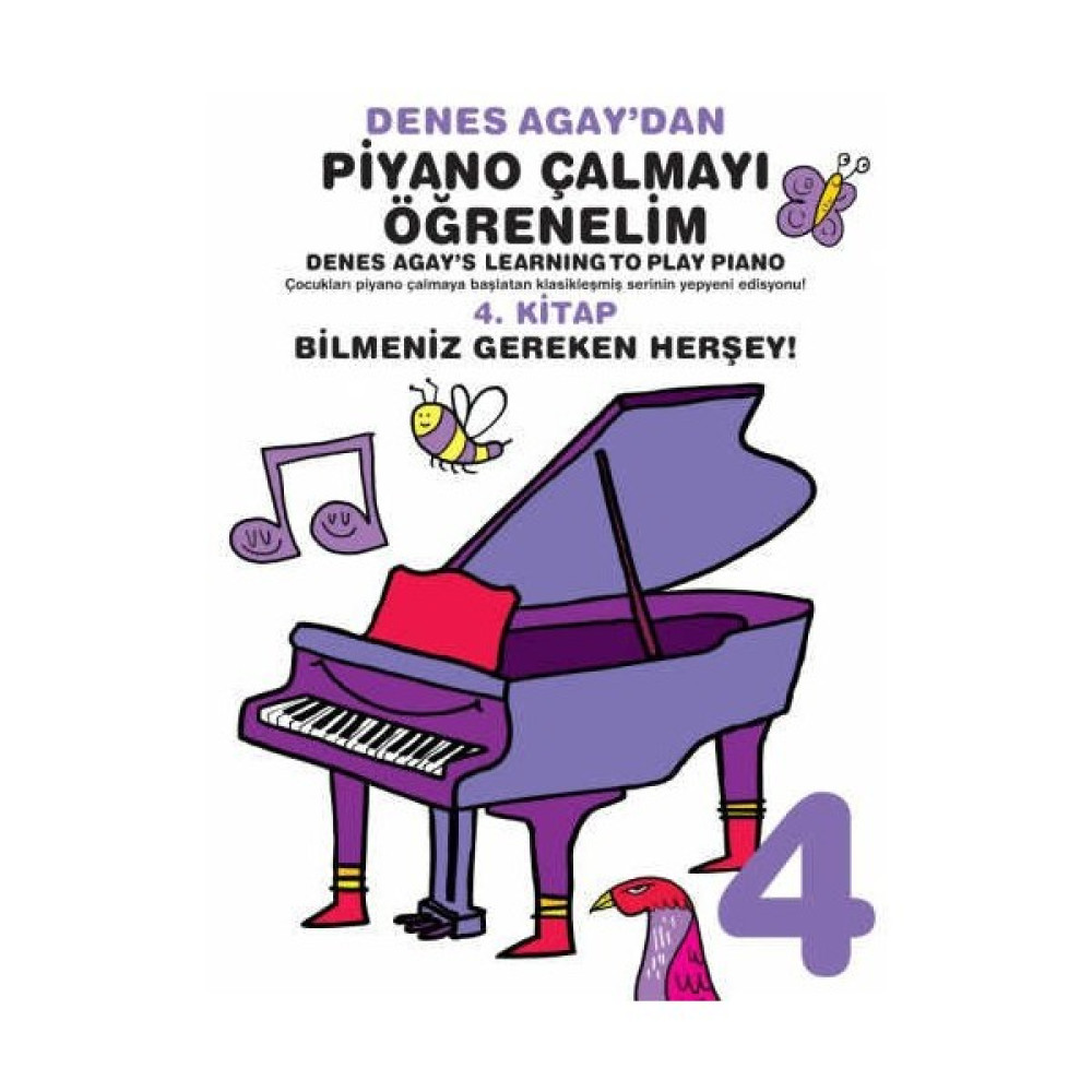 İmecemuzik Denes Agay - Piyano Çalmayı Öğrenelim 4 Müzik Fiyatı