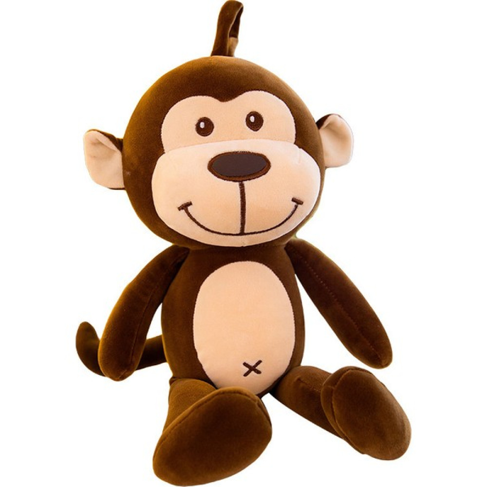 Imei Sevimli Maymun Bebek 50 cm Peluş Oyuncak Yumuşak Yastık Maymun Makas Makinesi Kız Arkadaşı Için Hediye (Yurt Dışından) - Kahverengi - 50cm Peluş Oyuncaklar Fiyatı