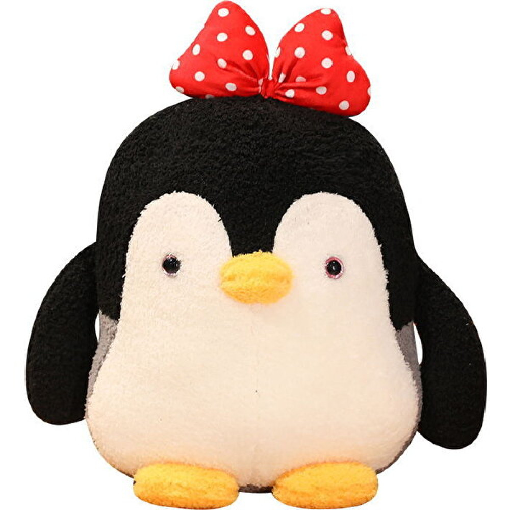 Imei Yimei 46 cm Karikatür Penguen Peluş Bebek Bebek Küçük Penguen Oyuncak Kız Büyük Yastık (Yurt Dışından) - Siyah - Beyaz - Kırmızı Peluş Oyuncaklar Fiyatı