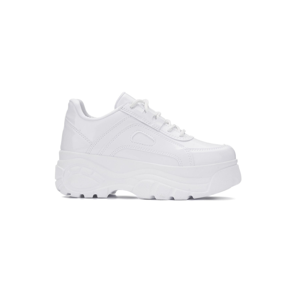 İmerShoes Günlük Kadın Beyaz Rugan Spor Ayakkabı Yüksek Taban 6 Cm Rahat Hafif Sneaker 001 38 Beden Spor Ayakkabı Fiyatı