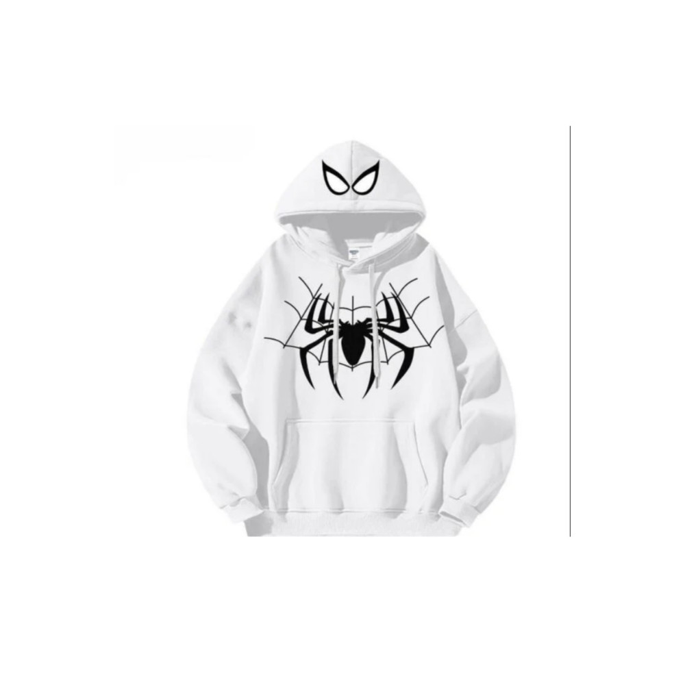 İMERZ örümcek desenli beyaz sweatshırt L Beden Bayan Sweatshirt Fiyatı