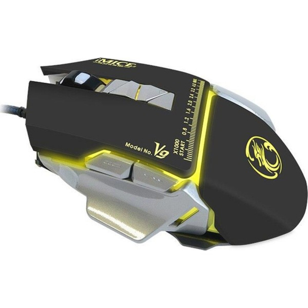 Imice V9 3200 Dpı Işıklı Profesyonel Kablolu Oyuncu Mouse - Siyah Klavye - Mouse Fiyatı