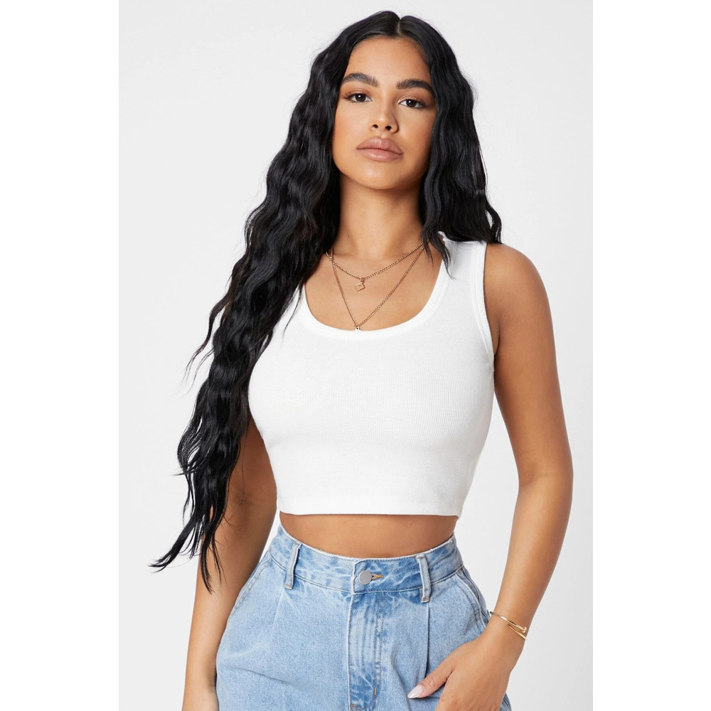 Imoda Kadın Beyaz Kare Yaka Crop Top Bluz L/XL Beden Bluz Fiyatı