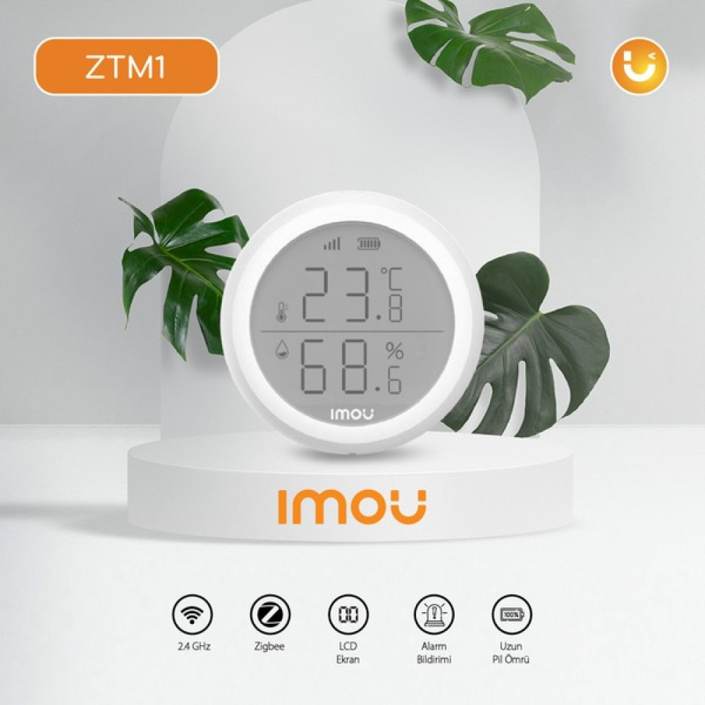 Imou 2.4 Ghz Kablosuz Sıcaklık Dedektörü - Buzzer Ses Şiddeti: ≥85DB -Diğer Akıllı Ev Cihazlarıyla Ara Bağlantı - Zigbee (Ztm1) Güvenlik Sistemi Setleri Fiyatı