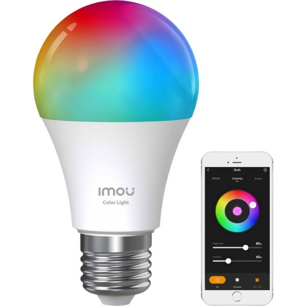 IMOU Akıllı LED WiFi Ampul / Çok Renkli - Ayarlanabilir Işık Şiddeti - Programlama ve Zamanlama - Uygulama Üzerinden Kontrol - E27 Duy (CL1B-5-E27) Led Aydınlatmalar Fiyatı