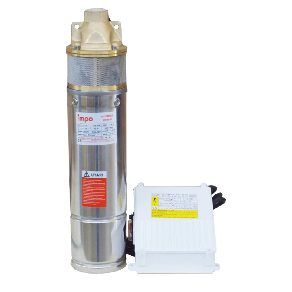 Impo 4Skm150 1.5 Hp 4" Kablolu Panolu Fisli Dalgic Pompa Elektropomp Dalgıç Pompası Fiyatı